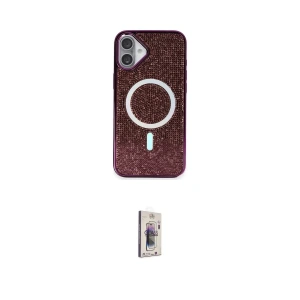 ieg™ iPhone 16 Plus Kılıf Eksen Çizgi - Siyah Bilvis 3D Cam Ekran Koruyucu