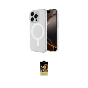 ieg™ iPhone 16 Pro Kılıf Ahenk Yansıma Prime - Siyah Buffer Cam Ekran Koruyucu
