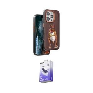 ieg™ iPhone 16 Pro Kılıf Nova Form Koleksiyonu - Siyah Bilvis 5in1 5D Magic Hayalet Cam Ekran Koruyucu