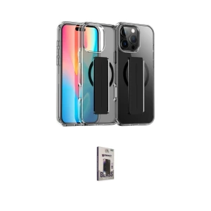 ieg™ iPhone 16 Pro Kılıf Nova Işık Koleksiyonu - Siyah Bilvis Hayalet Cam Ekran Koruyucu