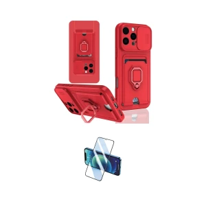 ieg™ iPhone 16 Pro Kılıf Vadi Form Prime - Siyah 3D Antistatik Cam Ekran Koruyucu