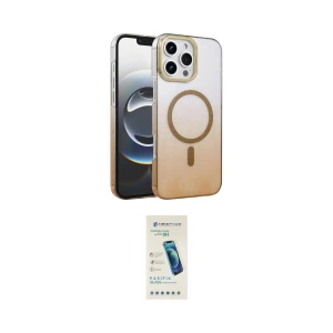 ieg™ iPhone 16 Pro Max Kılıf Ahenk Doku Özel Seri - Şeffaf Pasifik Cam Ekran Koruyucu