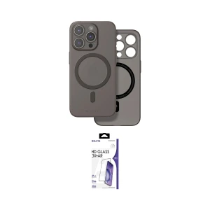 ieg™ iPhone 16 Pro Max Kılıf Çekirdek Klasik - Siyah Bilvis 3X AR HD Cam Ekran Koruyucu