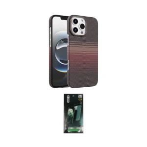 ieg™ iPhone 16 Pro Max Kılıf Doruk Serisi - Siyah 360 Mat Full Body Arka Koruyucu