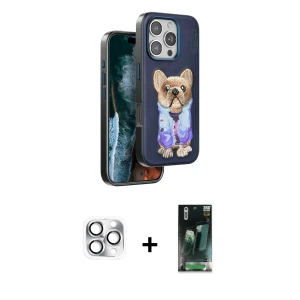 ieg™ iPhone 16 Pro Max Kılıf İz Minimal Koleksiyonu - Siyah 360 Mat Full Body Arka Koruyucu + Pers Alüminyum Kamera Lens - GS