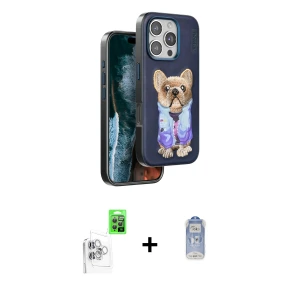 ieg™ iPhone 16 Pro Max Kılıf İz Minimal Koleksiyonu - Siyah Joko Magic 5D Cam + Raze Metal Kamera Lens - BZ