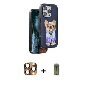 ieg™ iPhone 16 Pro Max Kılıf İz Minimal Koleksiyonu - Siyah Joko Magic 5D Hayalet Cam + Pers Alüminyum Kamera Lens - CLTM