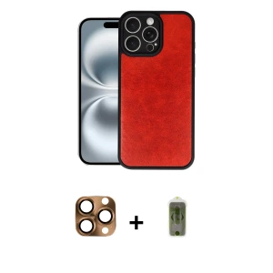 ieg™ iPhone 16 Pro Max Kılıf Kıvılcım Işık Serisi - Siyah Joko Magic 5D Hayalet Cam + Pers Alüminyum Kamera Lens - CLTM