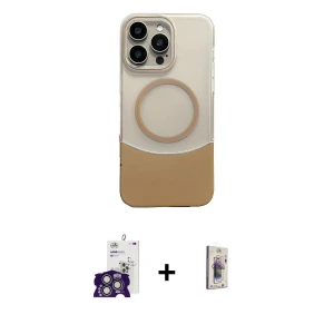 ieg™ iPhone 16 Pro Max Kılıf Kozmos Form Özel Seri - Siyah Bilvis 3D Cam Ekran Koruyucu + Bilvis Titan Kamera Lens - GS