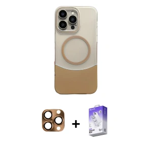ieg™ iPhone 16 Pro Max Kılıf Kozmos Form Özel Seri - Siyah Bilvis 5in1 3D Magic Cam Ekran Koruyucu + Pers Alüminyum Kamera Lens - CLTM