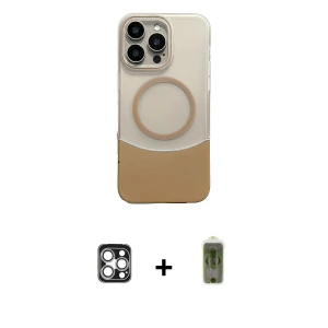 ieg™ iPhone 16 Pro Max Kılıf Kozmos Form Özel Seri - Siyah Joko Magic 5D Hayalet Cam + PVD Metal Kamera Lens - GS