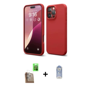 ieg™ iPhone 16 Pro Max Kılıf Kozmos Yansıma Özel Seri - Siyah Joko Magic 5D Cam + Raze Metal Kamera Lens - CLTM