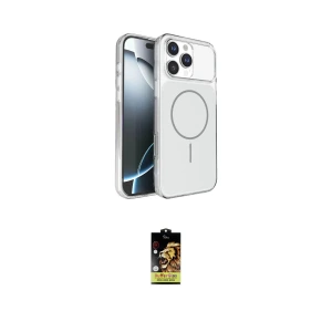 ieg™ iPhone 16 Pro Max Kılıf Kutup Doku Serisi - Siyah Buffer Cam Ekran Koruyucu