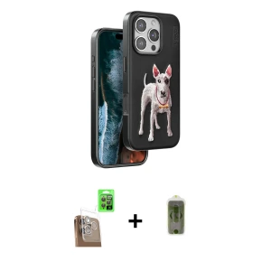 ieg™ iPhone 16 Pro Max Kılıf Nova Form Koleksiyonu - Siyah Joko Magic 5D Hayalet Cam + Raze Metal Kamera Lens - CLTM