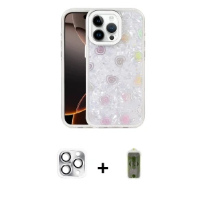 ieg™ iPhone 16 Pro Max Kılıf Odak Prime - Siyah Joko Magic 5D Hayalet Cam + Pers Alüminyum Kamera Lens - GS