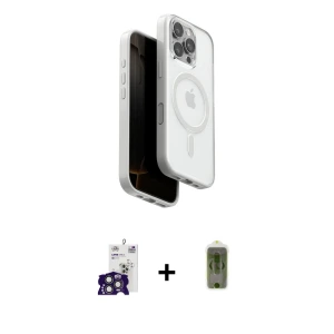 ieg™ iPhone 16 Pro Max Kılıf Pusula Form Serisi - Siyah Joko Magic 5D Hayalet Cam + Bilvis Titan Kamera Lens - TMGI