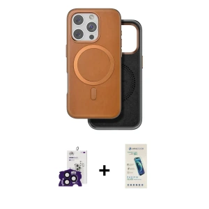 ieg™ iPhone 16 Pro Max Kılıf Pusula Işık Koleksiyonu - Şeffaf Pasifik Cam Ekran Koruyucu + Bilvis Titan Kamera Lens - SH