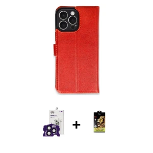ieg™ iPhone 16 Pro Max Kılıf Siluet Işık Serisi - Siyah Buffer Cam Ekran Koruyucu + Bilvis Titan Kamera Lens - SH