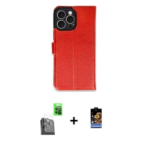 ieg™ iPhone 16 Pro Max Kılıf Siluet Işık Serisi - Siyah Buffer Hayalet Cam Ekran Koruyucu + Raze Metal Kamera Lens - SH