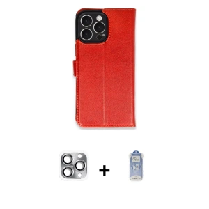 ieg™ iPhone 16 Pro Max Kılıf Siluet Işık Serisi - Siyah Joko Magic 5D Cam + Pers Alüminyum Kamera Lens - GI