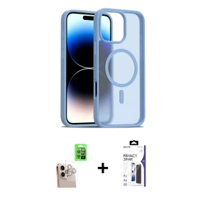 ieg™ iPhone 16 Pro Max Kılıf Siluet Minimal Prime - Siyah Bilvis 3X AR Hayalet Cam Ekran Koruyucu + Raze Metal Kamera Lens - NLGY