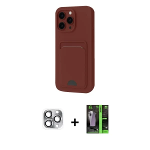 ieg™ iPhone 16 Pro Max Kılıf Vadi Çizgi Prime - Şeffaf 360 Full Body Arka Koruyucu + Pers Alüminyum Kamera Lens - GI