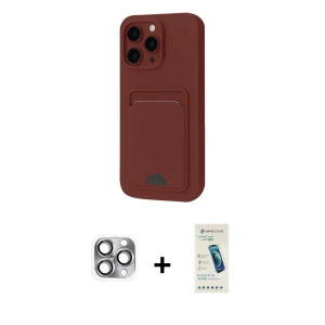 ieg™ iPhone 16 Pro Max Kılıf Vadi Çizgi Prime - Şeffaf Pasifik Cam Ekran Koruyucu + Pers Alüminyum Kamera Lens - GI