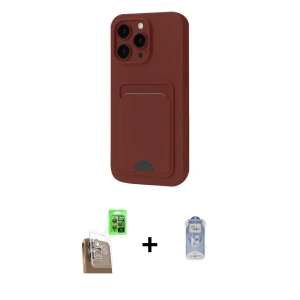 ieg™ iPhone 16 Pro Max Kılıf Vadi Çizgi Prime - Siyah Joko Magic 5D Cam + Raze Metal Kamera Lens - CLTM