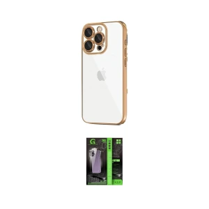 ieg™ iPhone 16 Pro Max Kılıf Vadi Minimal - Şeffaf 360 Full Body Arka Koruyucu