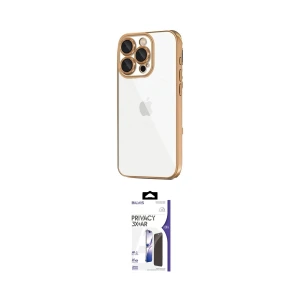 ieg™ iPhone 16 Pro Max Kılıf Vadi Minimal - Siyah Bilvis 3X AR Hayalet Cam Ekran Koruyucu