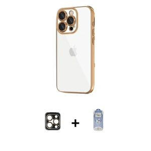 ieg™ iPhone 16 Pro Max Kılıf Vadi Minimal - Siyah Joko Magic 5D Cam + PVD Metal Kamera Lens - GD