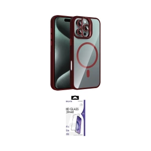 ieg™ iPhone 16 Pro Max Kılıf Yadigar Asil Koleksiyonu - Siyah Bilvis 3X AR HD Cam Ekran Koruyucu