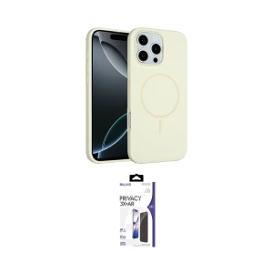 ieg™ iPhone 16 Pro Max Kılıf Yankı Form Serisi - Siyah Bilvis 3X AR Hayalet Cam Ekran Koruyucu