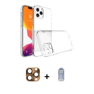 ieg™ iPhone 16 Pro Max Kılıf Zirve Doku - Siyah Joko Magic 5D Cam + Pers Alüminyum Kamera Lens - CLTM