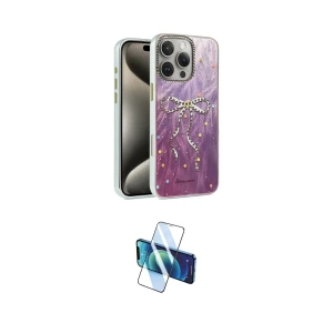 ieg™ iPhone 16 Pro Max Kılıf Zirve Modern Prime - Siyah 3D Antistatik Seramik Nano Ekran Koruyucu