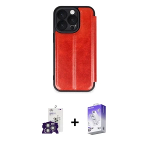 ieg™ iPhone 16 Pro Max Kılıf Zirve Yansıma Serisi - Siyah Bilvis 5in1 3D Magic Cam Ekran Koruyucu + Bilvis Titan Kamera Lens - GS