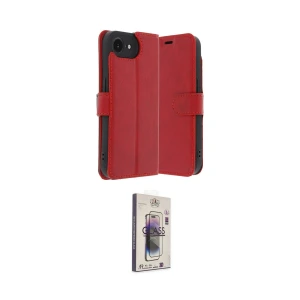 ieg™ iPhone 16E Kılıf Siluet Işık Serisi - Siyah Bilvis 3D Cam Ekran Koruyucu