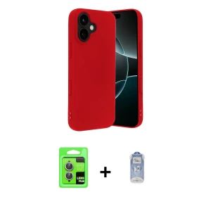 ieg™ iPhone 17 Kılıf Ahenk Serisi - Siyah Joko Magic 5D Cam + Raze Metal Kamera Lens - AKMR