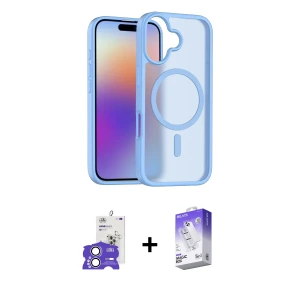 ieg™ iPhone 17 Kılıf Siluet Minimal Prime - Siyah Bilvis 5in1 3D Magic Cam Ekran Koruyucu + Bilvis Titan Kamera Lens - GS