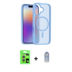 ieg™ iPhone 17 Kılıf Siluet Minimal Prime - Siyah Joko Magic 5D Cam + Raze Metal Kamera Lens - AKMR