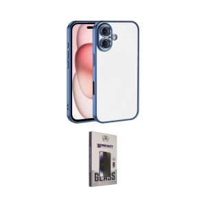ieg™ iPhone 17 Kılıf Vadi Minimal - Siyah Bilvis Hayalet Cam Ekran Koruyucu