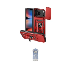 ieg™ iPhone 17 Pro Kılıf Ahenk Klasik - Siyah Joko Magic 5D Cam