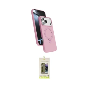 ieg™ iPhone 17 Pro Kılıf İz Işık Koleksiyonu - Siyah Joko Magic 5D Hayalet Cam