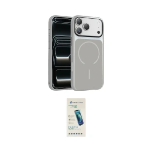 ieg™ iPhone 17 Pro Kılıf Kıvılcım Klasik - Şeffaf Pasifik Cam Ekran Koruyucu