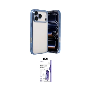 ieg™ iPhone 17 Pro Kılıf Vadi Minimal - Siyah Bilvis 3X AR HD Cam Ekran Koruyucu