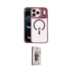 ieg™ iPhone 17 Pro Kılıf Yadigar Asil Koleksiyonu - Siyah Bilvis 3D Cam Ekran Koruyucu