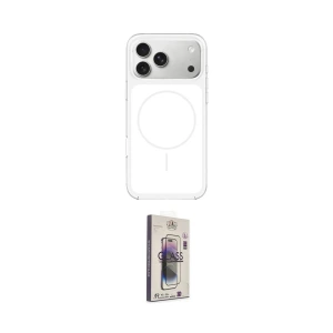ieg™ iPhone 17 Pro Kılıf Yankı Minimal Serisi - Siyah Bilvis 3D Cam Ekran Koruyucu
