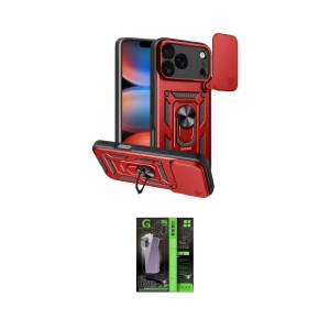 ieg™ iPhone 17 Pro Max Kılıf Ahenk Klasik - Şeffaf 360 Full Body Arka Koruyucu