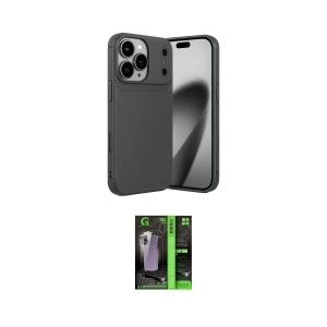 ieg™ iPhone 17 Pro Max Kılıf Eksen Form Prime - Şeffaf 360 Full Body Arka Koruyucu