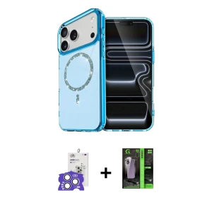 ieg™ iPhone 17 Pro Max Kılıf Kıvılcım Form Prime - Siyah 360 Mat Full Body Arka Koruyucu + Bilvis Titan Kamera Lens - GS